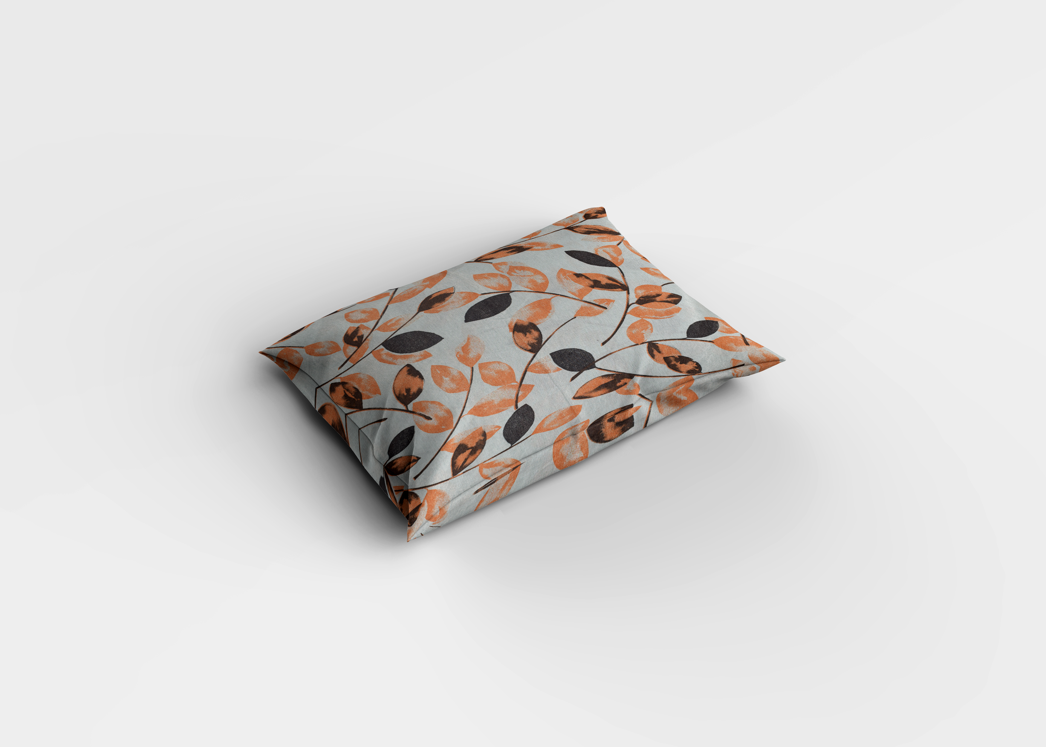 Doğal Yaprak Desenli Pamuklu Nevresim Takımı | Lastikli Çarşaflı