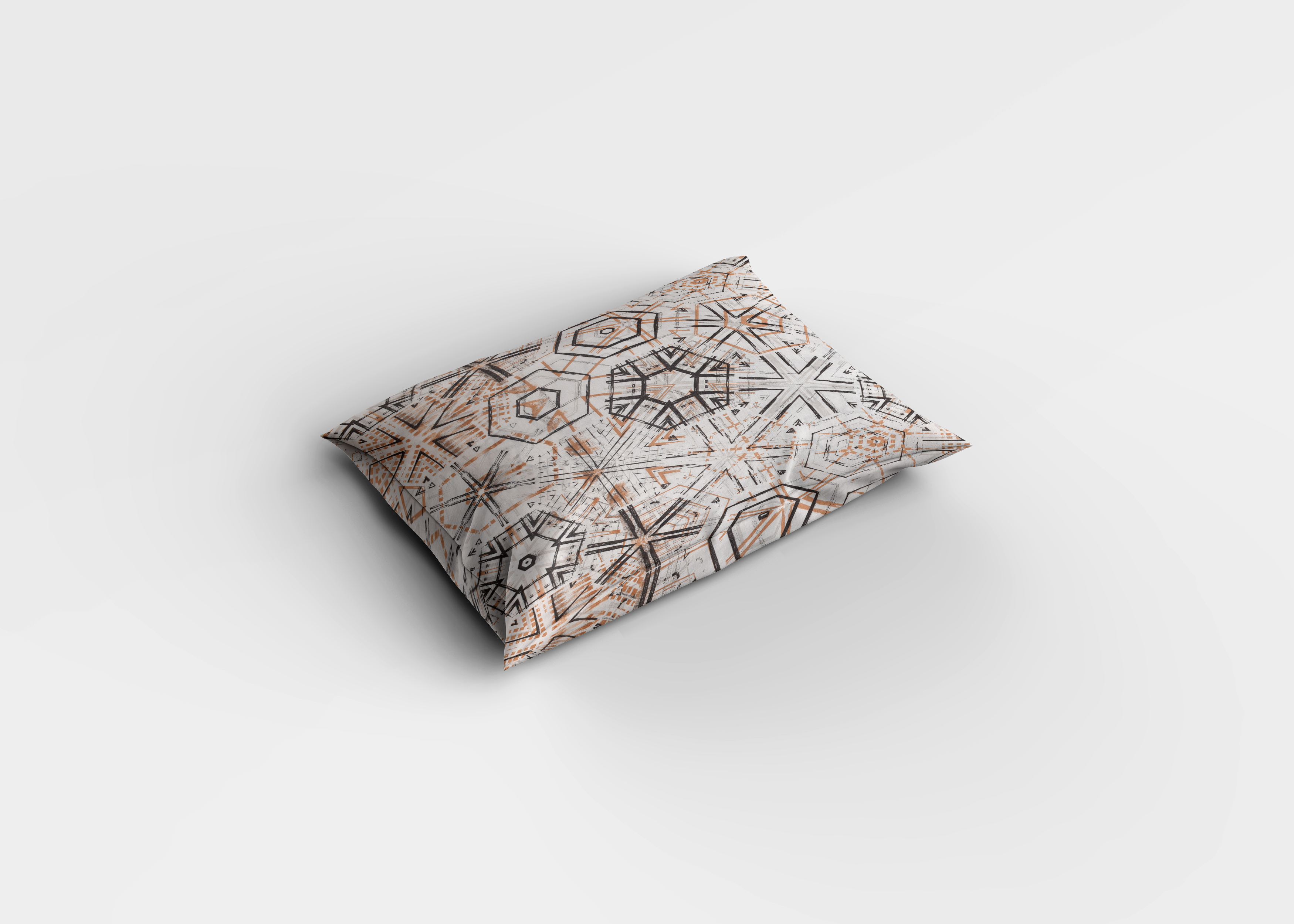 Geometrik Desenli Pamuklu Nevresim Takımı | Lastikli Çarşaflı