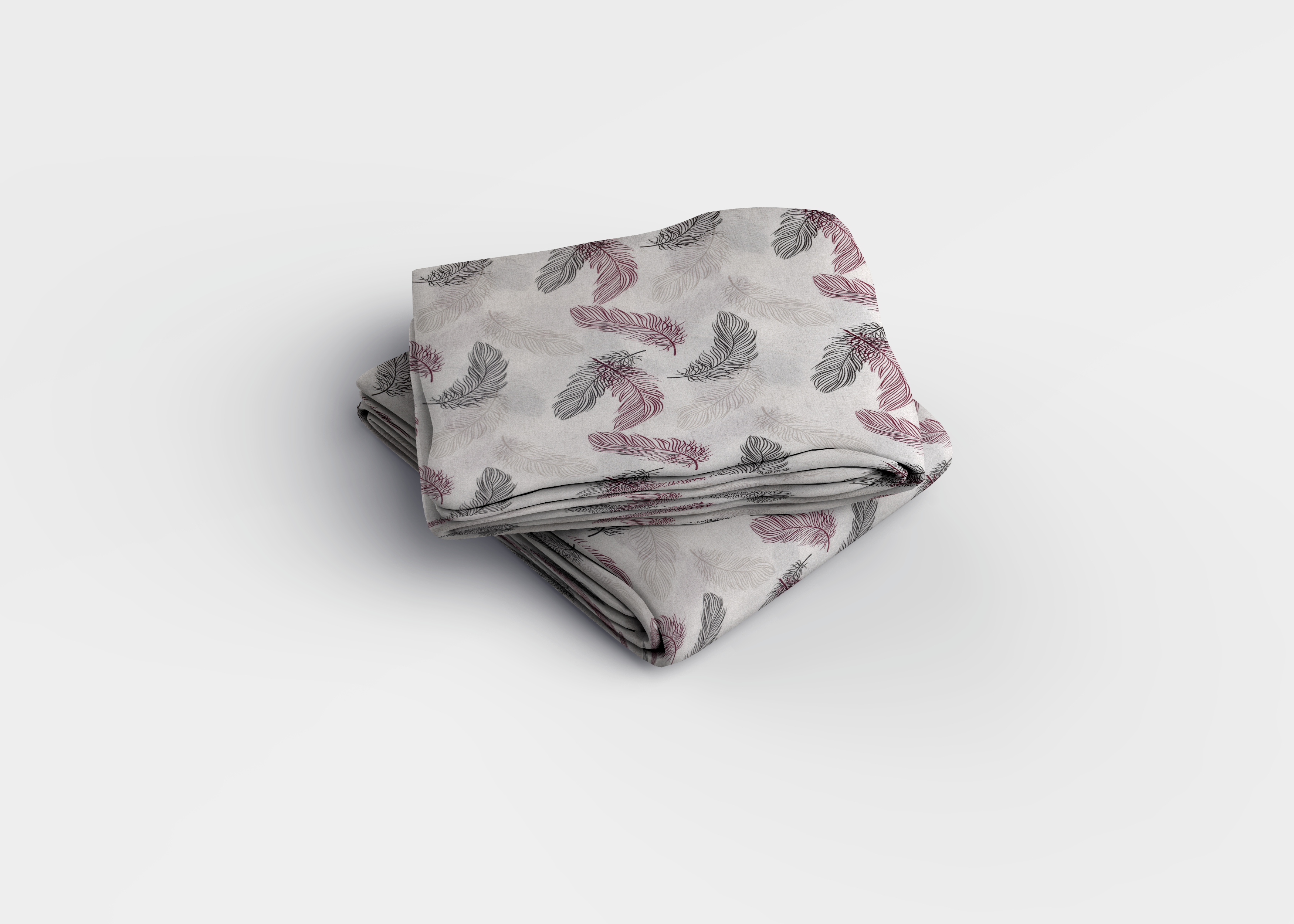 Pudra Tüy Desenli Pamuklu Nevresim Takımı | Lastikli Çarşaflı