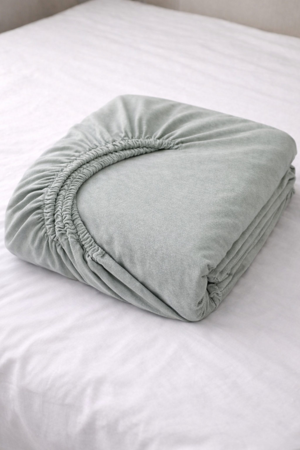 Düz Tok Yeşil Lastikli Çarşaf